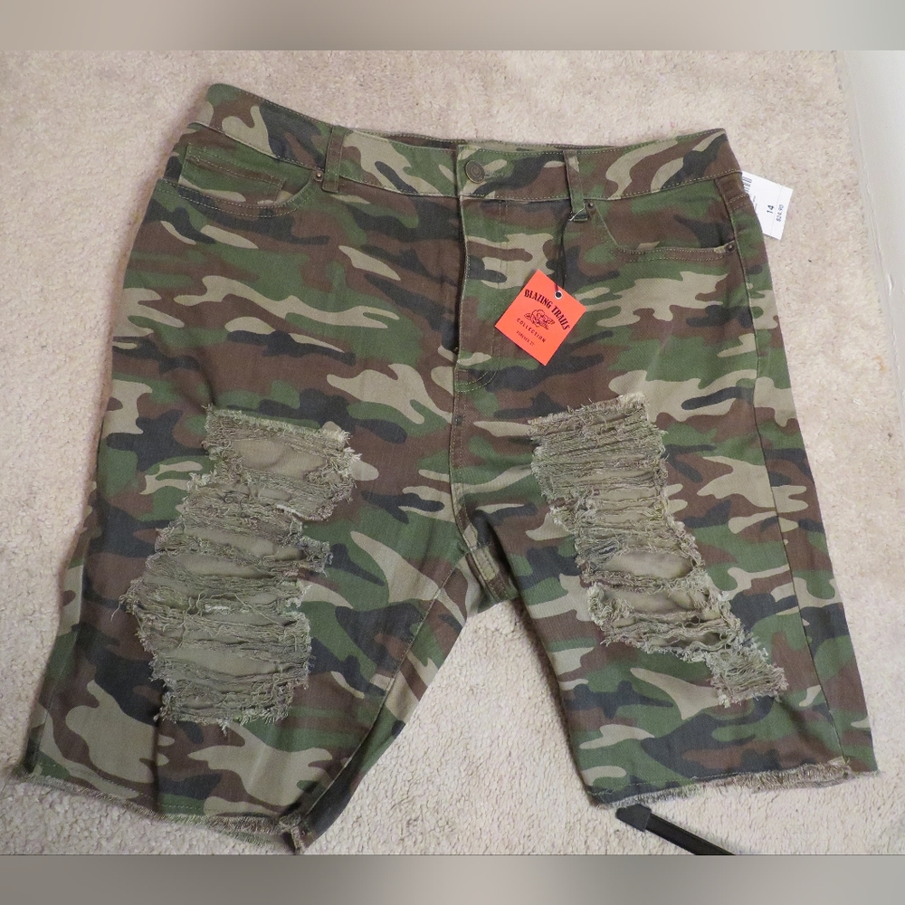 Green Camo Shorts